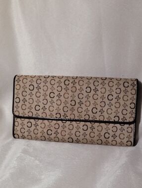 Celine C Macadam Canvas Long Wallet
